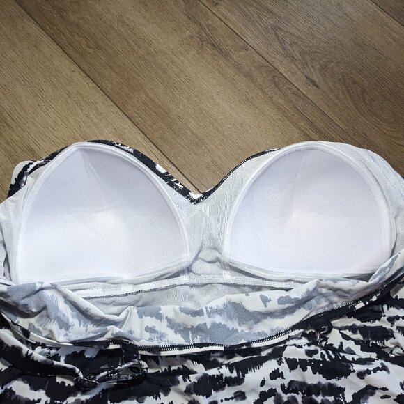 NWT Swim Solutions Women Tummy Control Triple Tier Bust Support 22W - Picture 9 of 11